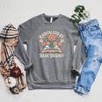 Vintage Radicalized By Basic Decency Flowers And Books Women Raglan Sleeve Sweatshirt Deep Heather
