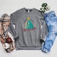 Vintage Retro Dear Santa Books Only Christmas Xmas Holiday Raglan Sleeve Sweatshirt Deep Heather