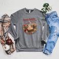Vintage Smut Goblin Dark Romance Bookish Book Lover Raglan Sleeve Sweatshirt Deep Heather