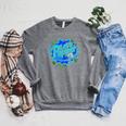 Volleyball Lets Pepper Comic Book Pop Art Teen Girls Cute Raglan Sleeve Sweatshirt Deep Heather
