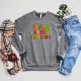 Wild About Reading Book Animal Teacher Children's Book Lover Raglan Sleeve Sweatshirt Deep Heather