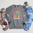 Wild About Reading Book Reading Library Writer Premium Tri-Blend Raglan Sleeve Sweatshirt Deep Heather