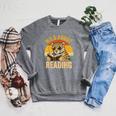 Wild About Reading Cheetah Book Leopard Print Kids Boys Girl Raglan Sleeve Sweatshirt Deep Heather Wild About Reading Cheetah Book Leopard Print Kids Boys Girl Raglan Sleeve Sweatshirt Deep Heather