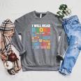 I Will Read Books On A Boat With a Goat On Train Book Lover Raglan Sleeve Sweatshirt Deep Heather I Will Read Books On A Boat With a Goat On Train Book Lover Raglan Sleeve Sweatshirt Deep Heather