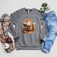 Wise Fox Reading A Book In Glasses Raglan Sleeve Sweatshirt Deep Heather Wise Fox Reading A Book In Glasses Raglan Sleeve Sweatshirt Deep Heather