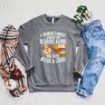 A Woman Cannot Survive On Reading Alone Corgi Book Raglan Sleeve Sweatshirt Deep Heather