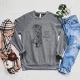 Women's Alice Adventures Wonderland Vintage Book Quote Lewis Carrol Raglan Sleeve Sweatshirt Deep Heather