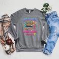 Women's Book Lover Fitness Mom Lifting Reading Humor Graphic Raglan Sleeve Sweatshirt Deep Heather