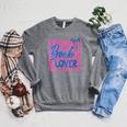 Women's Coquette Book Lover Raglan Sleeve Sweatshirt Deep Heather