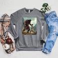 Women's David And Goliath Bible Book Of Samuel King David Raglan Sleeve Sweatshirt Deep Heather Women's David And Goliath Bible Book Of Samuel King David Raglan Sleeve Sweatshirt Deep Heather