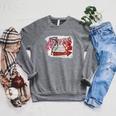 Women's DCC The Desperado Club So Fun It Hurts Graffiti Sign Book Raglan Sleeve Sweatshirt Deep Heather