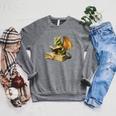 Women's Dragon Bookworm Reading Book Graphic Raglan Sleeve Sweatshirt Deep Heather Women's Dragon Bookworm Reading Book Graphic Raglan Sleeve Sweatshirt Deep Heather