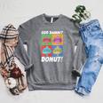Women's Dungeon Crawler Carl God Damnit Donut Cat Pop Art Book Raglan Sleeve Sweatshirt Deep Heather Women's Dungeon Crawler Carl God Damnit Donut Cat Pop Art Book Raglan Sleeve Sweatshirt Deep Heather