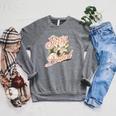 Women's I'm Booked Floral Book Lovers Readers Raglan Sleeve Sweatshirt Deep Heather Women's I'm Booked Floral Book Lovers Readers Raglan Sleeve Sweatshirt Deep Heather