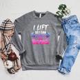 Women's I Lift So I Can Carry More Books Reader Workout Raglan Sleeve Sweatshirt Deep Heather Women's I Lift So I Can Carry More Books Reader Workout Raglan Sleeve Sweatshirt Deep Heather