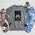 Women's Mystic Tarot Card The Reader Book Lover Raglan Sleeve Sweatshirt Deep Heather Women's Mystic Tarot Card The Reader Book Lover Raglan Sleeve Sweatshirt Deep Heather