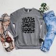 Women's Read Smore Books Camping Reading Raglan Sleeve Sweatshirt Deep Heather