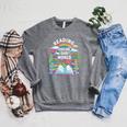 Women's Reading Colors Our World Rainbow Books Kids Raglan Sleeve Sweatshirt Deep Heather Women's Reading Colors Our World Rainbow Books Kids Raglan Sleeve Sweatshirt Deep Heather
