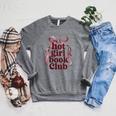 Women's Reading Read Books Reader Nerd Hot Girl Book Club Raglan Sleeve Sweatshirt Deep Heather
