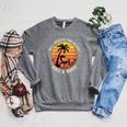 Women's Retro Beach Book Lover Vacation All I Need Is THE Beach And Raglan Sleeve Sweatshirt Deep Heather