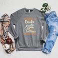 Women's That's What I Do Read Books Handcrafting Lacemaking Tatting Raglan Sleeve Sweatshirt Deep Heather