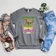 Women's Unearth A Story T Rex Reading Book Floral Summer Reading Raglan Sleeve Sweatshirt Deep Heather Women's Unearth A Story T Rex Reading Book Floral Summer Reading Raglan Sleeve Sweatshirt Deep Heather
