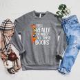 Yes I Really Do Need All These Books Giraffe Zoo Animal King Raglan Sleeve Sweatshirt Deep Heather