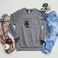 Yes I Vape Return My Library Books On Time Skeleton Skater Raglan Sleeve Sweatshirt Deep Heather