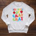 100 Days Of Cray Cray Apples And Books Raglan Sleeve Sweatshirt Heather Mustard