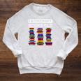 50th Birthday I'm This Many Books Old 50 Years Old Bookworm Raglan Sleeve Sweatshirt Heather Mustard