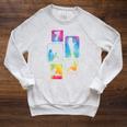 7th Birthday Book Reading Bookworm Book Lover Girls Raglan Sleeve Sweatshirt Heather Mustard