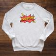 AAARGH Bubble From Comic Book Or Cartoon Raglan Sleeve Sweatshirt Heather Mustard