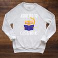 Addicted To Cats And Books Orange Tabby Cat Men Women Kids Raglan Sleeve Sweatshirt Heather Mustard