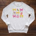 Apple Coquette Bow Books First Day Of School Back To School Raglan Sleeve Sweatshirt Heather Mustard Apple Coquette Bow Books First Day Of School Back To School Raglan Sleeve Sweatshirt Heather Mustard