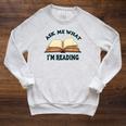Ask Me What I'm Reading Raglan Sleeve Sweatshirt Heather Mustard Ask Me What I'm Reading Raglan Sleeve Sweatshirt Heather Mustard