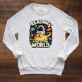 Astronaut Reading Book Lover Space For Men Women Kid Raglan Sleeve Sweatshirt Heather Mustard Astronaut Reading Book Lover Space For Men Women Kid Raglan Sleeve Sweatshirt Heather Mustard