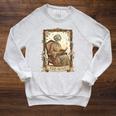 The Aunt Tarot Card Women Skeleton Aunty Book Lover Raglan Sleeve Sweatshirt Heather Mustard The Aunt Tarot Card Women Skeleton Aunty Book Lover Raglan Sleeve Sweatshirt Heather Mustard
