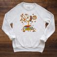 Avid Reader- Book Worm Floral Bird Raglan Sleeve Sweatshirt Heather Mustard