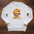 Baby Sloth Open Book Reading Animal Lover Graphic Portrait Raglan Sleeve Sweatshirt Heather Mustard Baby Sloth Open Book Reading Animal Lover Graphic Portrait Raglan Sleeve Sweatshirt Heather Mustard