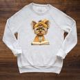 Baby Tiger Open Book Reading Graphic Portrait Round Glasses Raglan Sleeve Sweatshirt Heather Mustard Baby Tiger Open Book Reading Graphic Portrait Round Glasses Raglan Sleeve Sweatshirt Heather Mustard