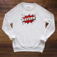Bayern Comic Book Style Splash Raglan Sleeve Sweatshirt Heather Mustard Bayern Comic Book Style Splash Raglan Sleeve Sweatshirt Heather Mustard