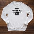 Best Matchbook Assembler Ever Raglan Sleeve Sweatshirt Heather Mustard