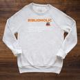 Biblioholic Definition Reading Nerd Book Lovers Geek Raglan Sleeve Sweatshirt Heather Mustard