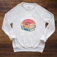 I Like Big Books Cannot Lie Librarian Reading Teacher Raglan Sleeve Sweatshirt Heather Mustard