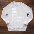 This Is Book Character Costume Easy Lazy DIY Halloween Party Raglan Sleeve Sweatshirt Heather Mustard This Is Book Character Costume Easy Lazy DIY Halloween Party Raglan Sleeve Sweatshirt Heather Mustard