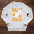 This Is My Book Character Costume Halloween Costume Raglan Sleeve Sweatshirt Heather Mustard