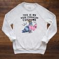 This Is My Book Character Costume Pigeon Kids Reading Raglan Sleeve Sweatshirt Heather Mustard