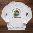 Book Club I Put The Lit In Literature Charles Dickens Raglan Sleeve Sweatshirt Heather Mustard