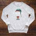 Book Critic Elf Job Christmas Raglan Sleeve Sweatshirt Heather Mustard