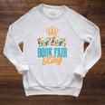 Book Fair King Raglan Sleeve Sweatshirt Heather Mustard